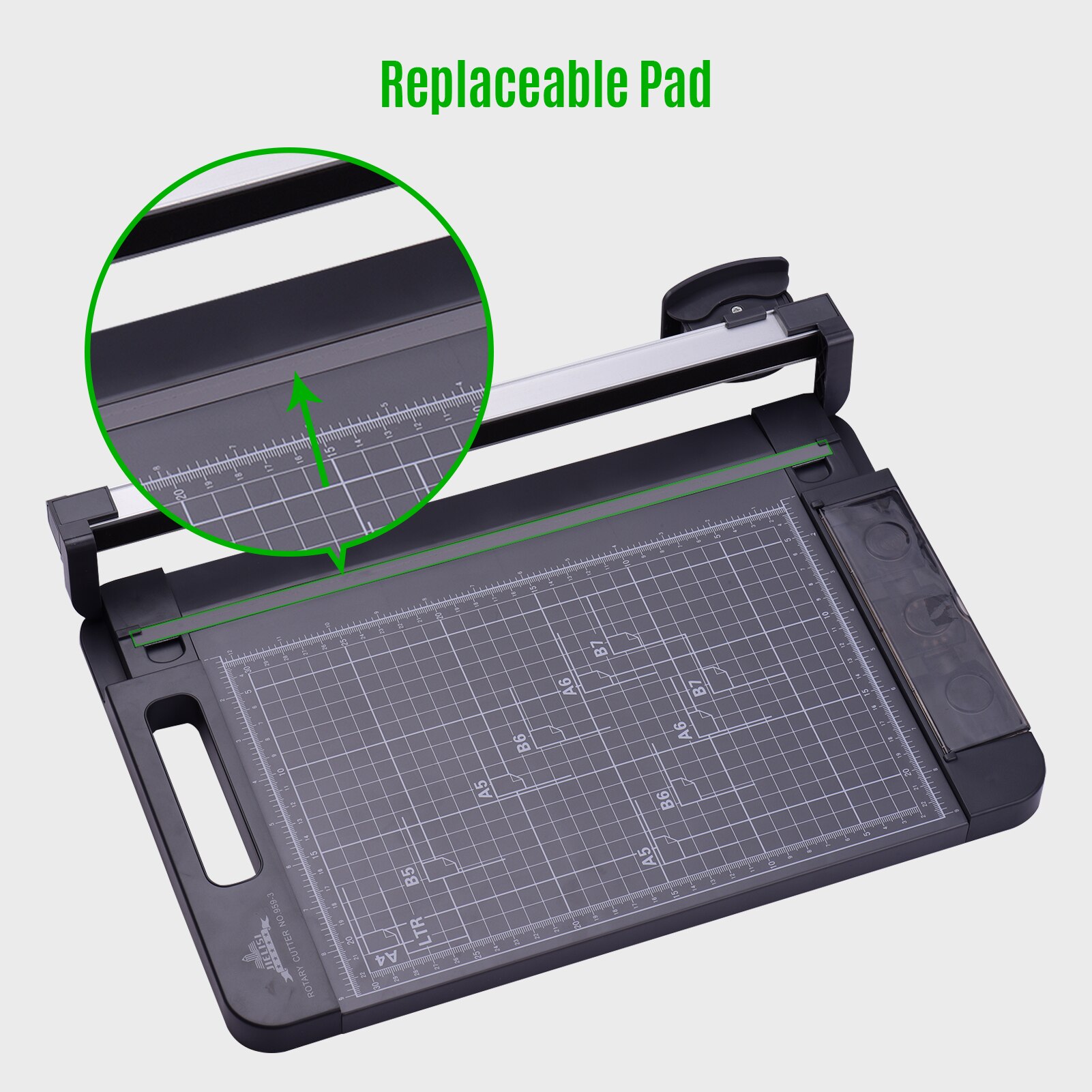 3-in-1 Paper Trimmer Multi-Functional A4 Paper Cutter Straight Skip Wave Cutter with 12.6 Inch Cut Length for Photo Laminated