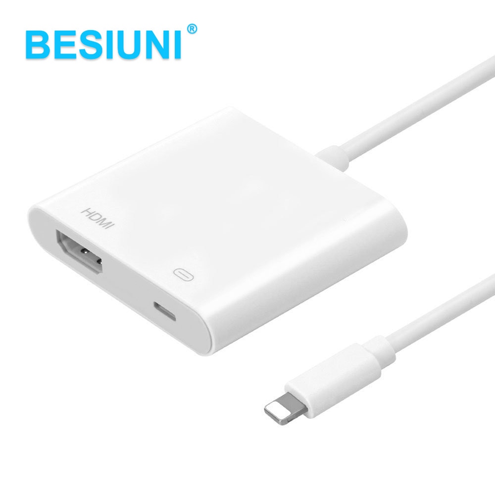 BESIUNI Illuminazione AV HDMI/HDTV TV Digitale Via Cavo Adattatore Per iphone 5 5S 6 6s 7 7 plus