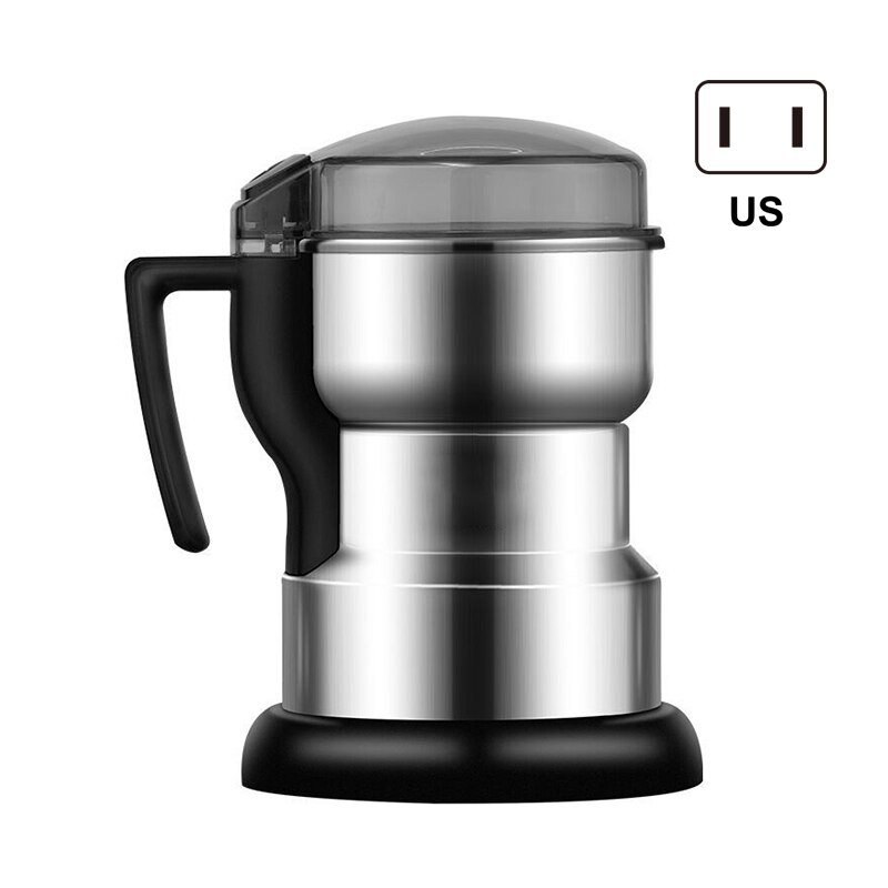 Multifunction Smash Machine Coffee Bean Seasonings Electric Milling Machine Grinder Stainless Steel PR: Us plug