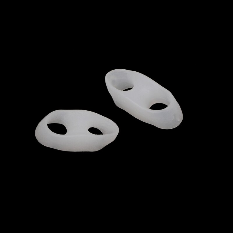 1 Pair Gel 2 Holes Orthotics Bunion Separators Tail Toe Straightener Stretchers #11