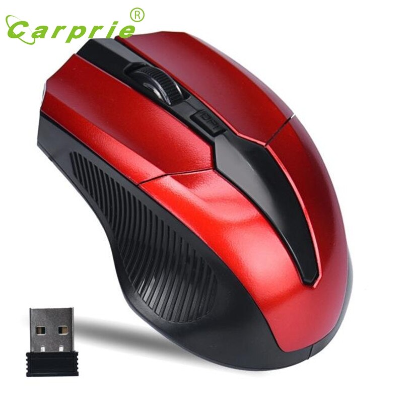 CARPRIE 2.4GHz Wireless Mouse Ergonomic Optical Mouse Cordless USB Receiver PC Computer Mice for Laptop QF28 Factory price