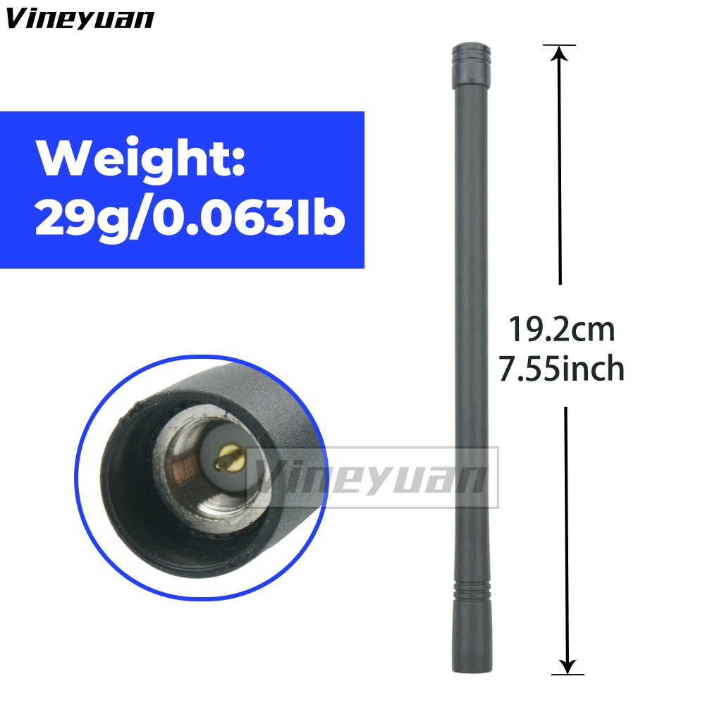 Antena estándar de núcleo de cobre de alta ganancia VHF 136-174MHz para Radios Vertex, VX-160, VX-180, VX-231, walkie-talkie, paquete de 5