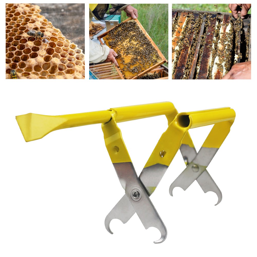 Beekeeping Frame Grip Holder Lift Gripper Tool With Shovel Bee Keeping Equipment Beehive Frame Beekeeper Tools Capture Grip