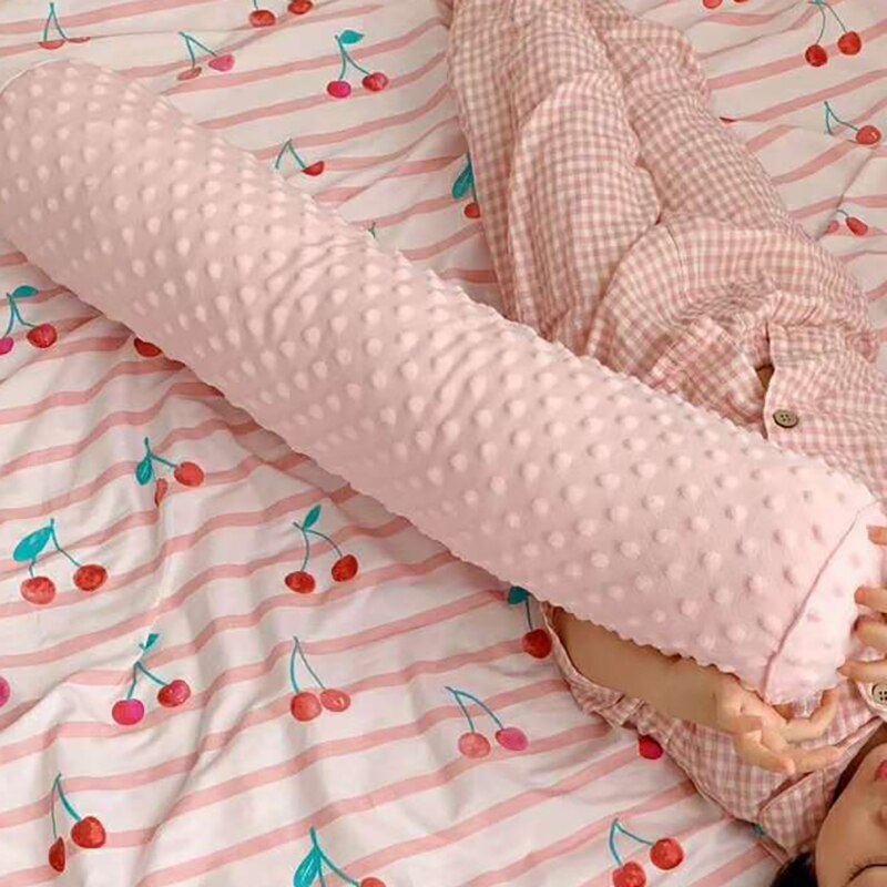 Kofangere baby putte pude nyfødt omkring pude bomuld tremmeseng krybbe fløjl puder sengetøj tilbehør bxx 044: Bxx 044a-14 x 65cm