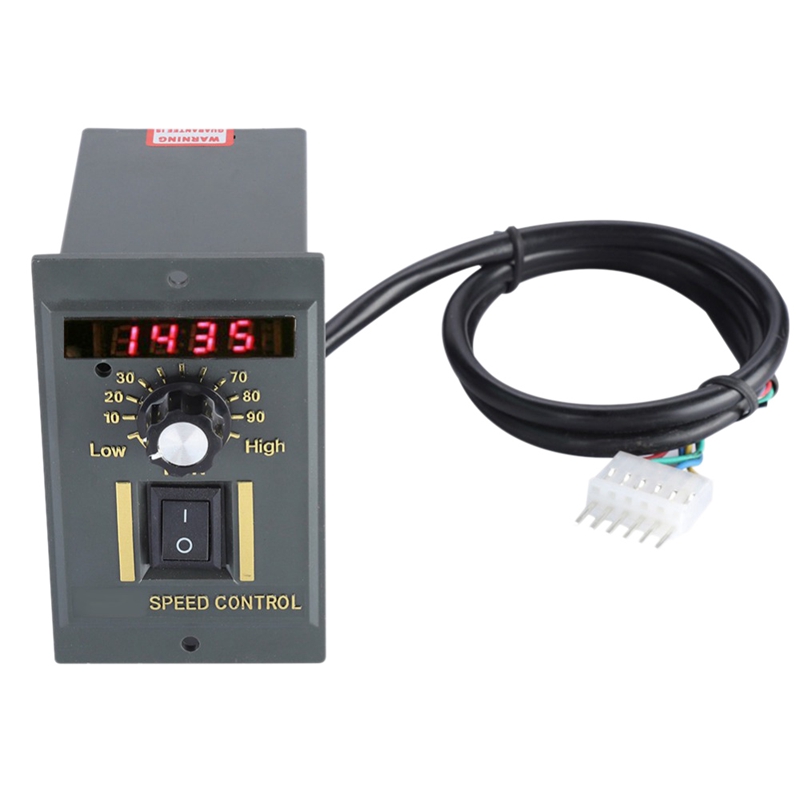 Ac 220V Motor Speed Controller 50Hz 250W Digital Adjustable Stepless Plc Motor Speed Controller 0-1450Rpm Speed Regulator