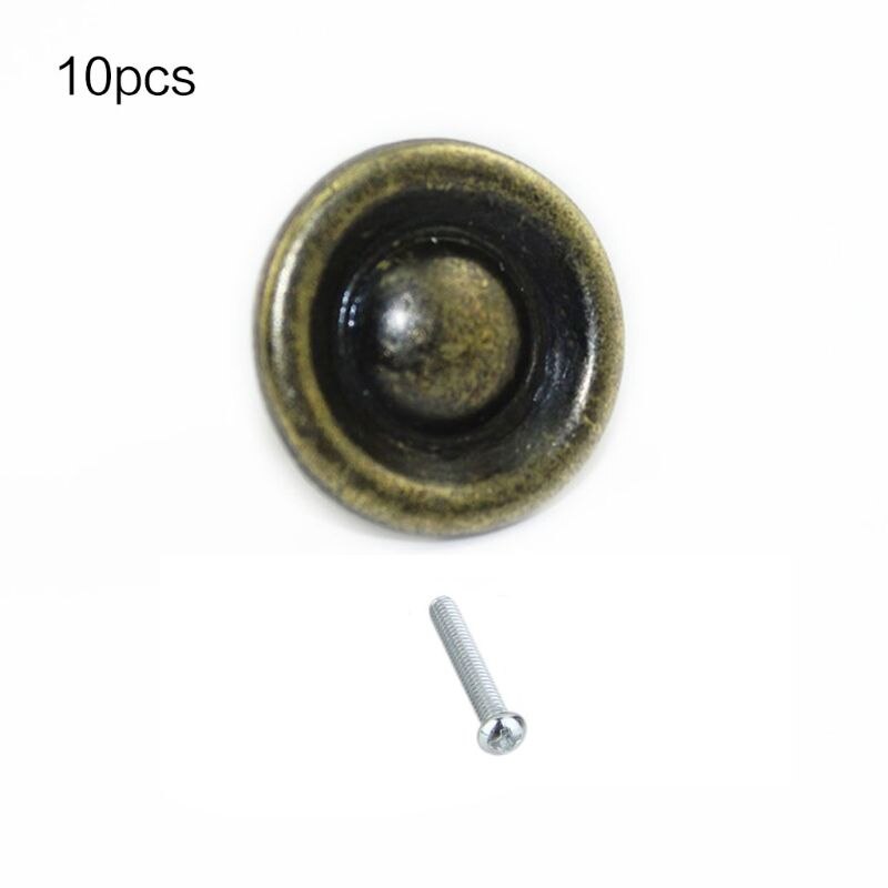Dörrknoppar set  of 10 lådknappar vintage mässing handtag möbler skåp knoppar för köksskåp