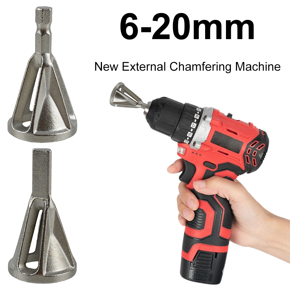 6-20mm Entgraten Externe Fase Werkzeug verhexen/Dreieck Schaft Metall Entgraten Bohrer Schnelle Entfernen Grat Werkzeug Auto Motorrad Reifen Reparatur