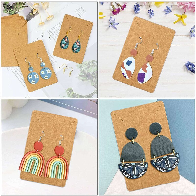 24 Pcs Polymeer Klei Oorbel Cutters, 10 Vormen Klei Snijders Met Oorbel Kaarten En Haken Voor Polymeer Klei Sieraden Maken