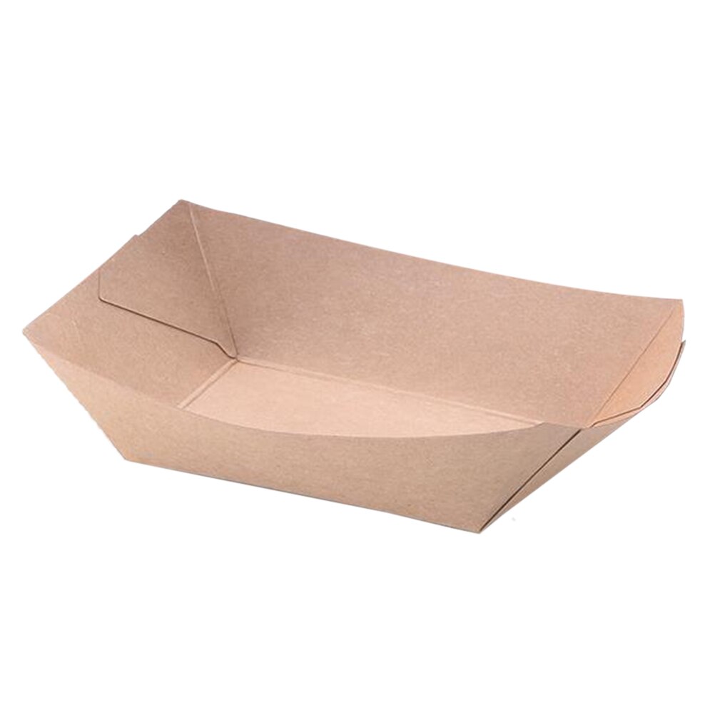 50 Stks/pak Kraftpapier Containers Vorm Containers Fold Box Lunch Salade Doos Voor Party Nemen