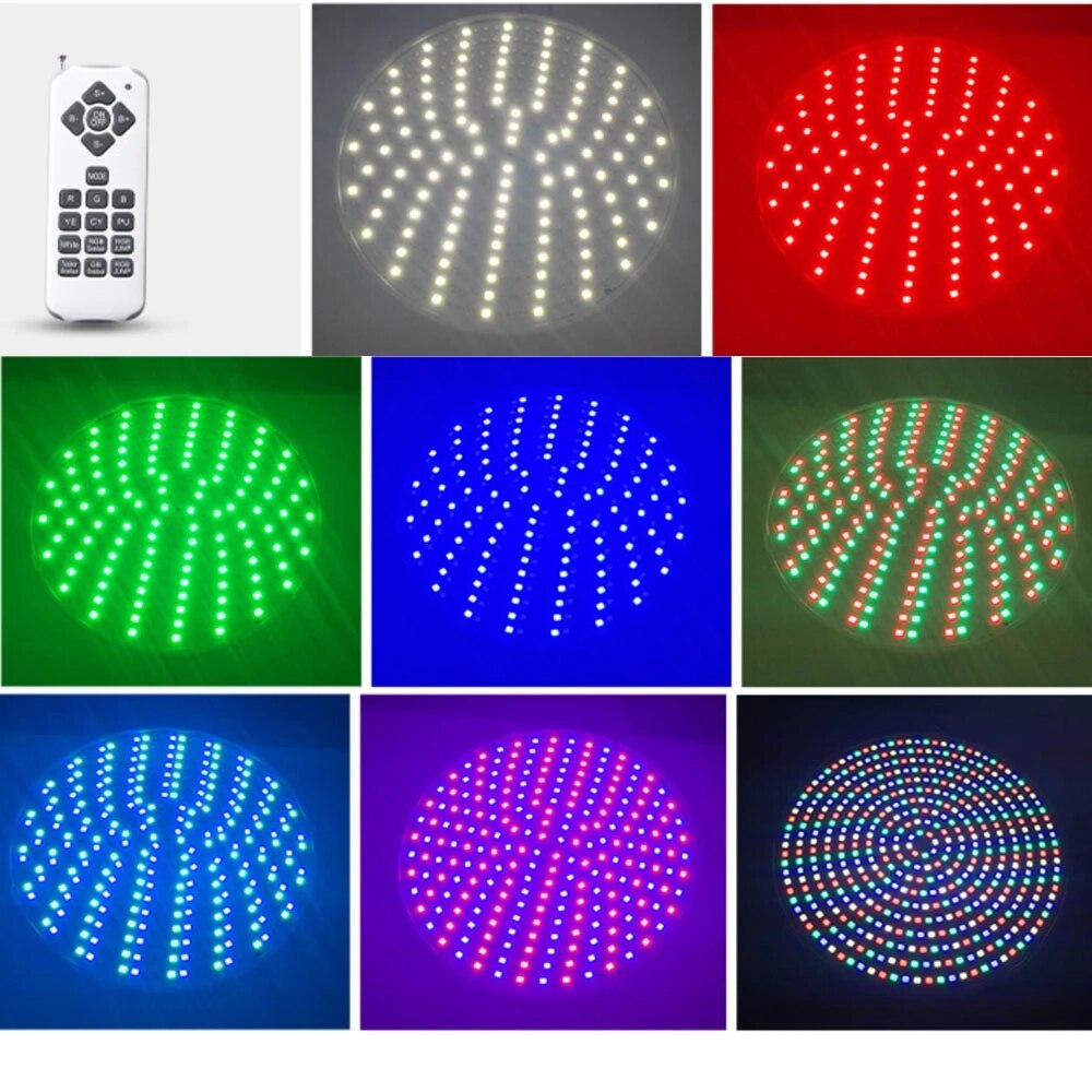 120V 45W PAR38 468LED Swimming Pool Light E27 Bulb RGBW Color Changing Underwater Spotlight Remote Controlled Pond lights