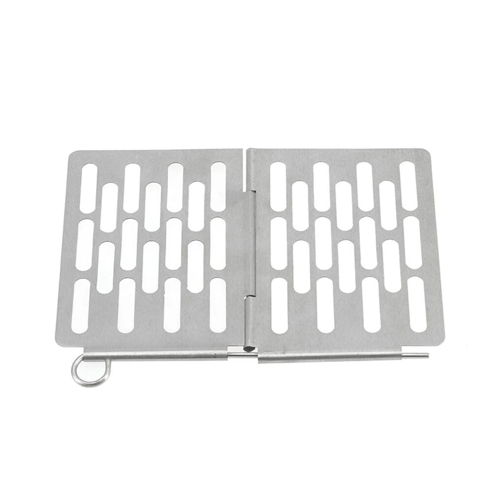 Mini rostfritt stål fällbar grillkorg bärbar grillkorg galler galler picknick grill camping spis tillbehör