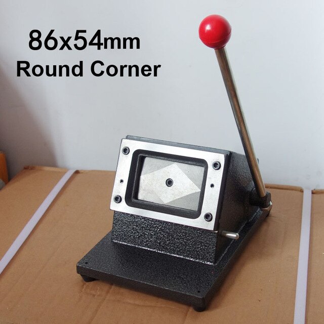 86*54mm Round Corner All Metal PVC Card Die Cutter,Manual PVC Business Card Cutter: 86x54mm Round Corner