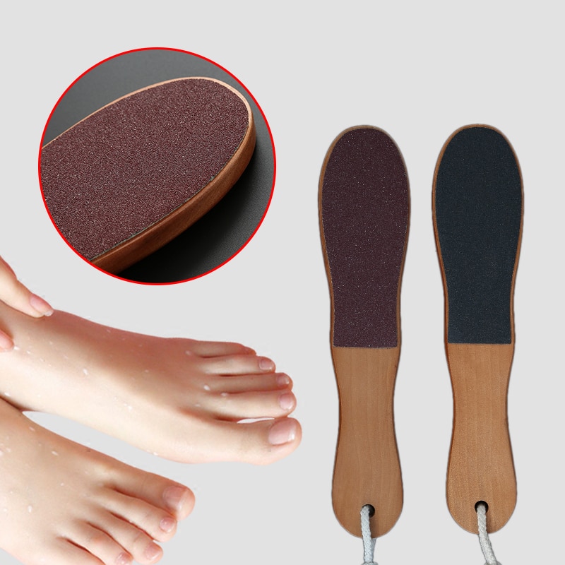 1 stks Voetrasp File dubbelzijdig Voet Bestand Houten Eelt Dead Skin Remover Scheerapparaat Removal Voor Gezonde Glad voeten Care Tools