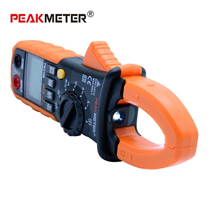 PEAKMETER PM2108 Digital Clamp Meter w/Backlight Earth Ground Unit Megohmmeter Resistance Earth Tester Multimeter Multimetro