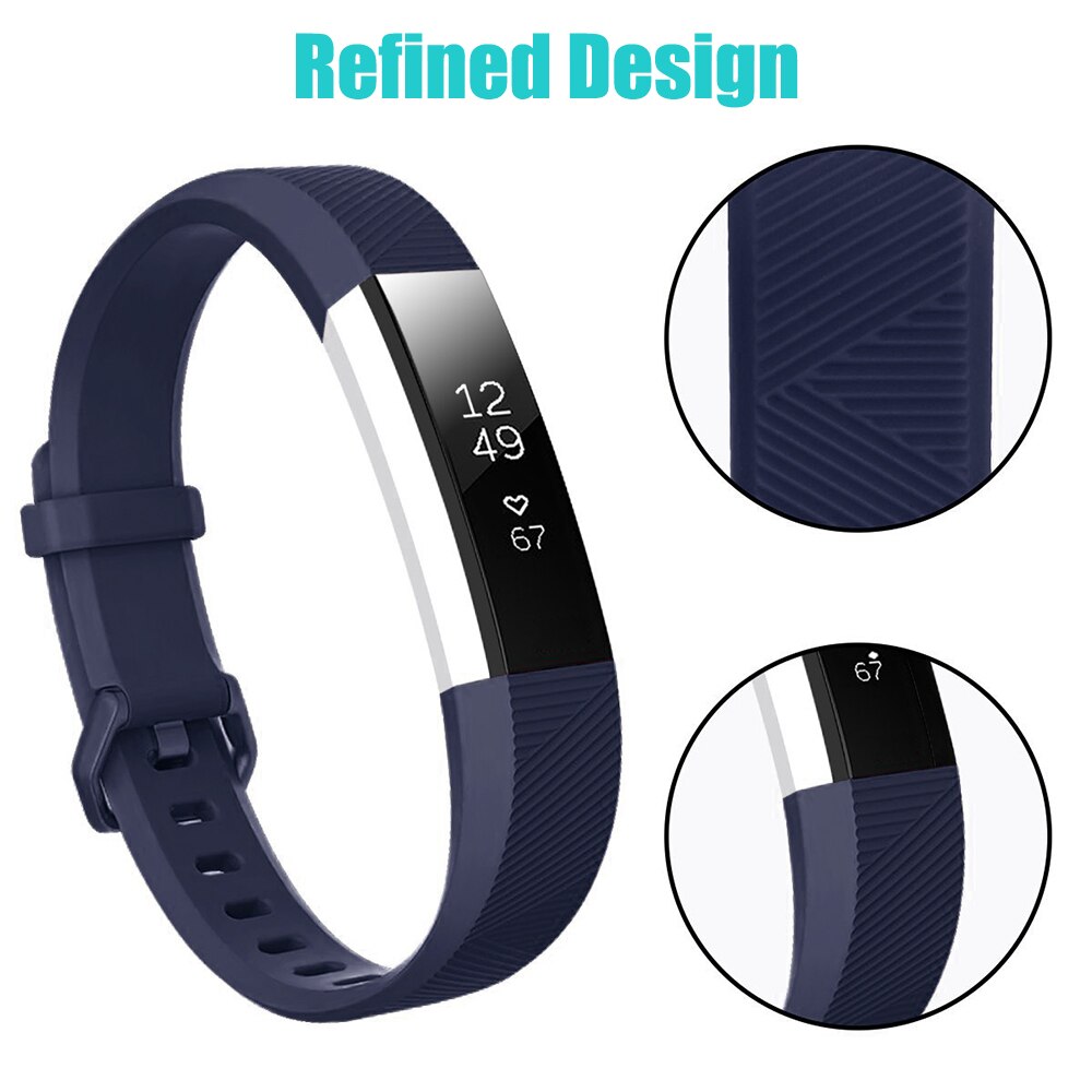 Baaletc For Fitbit Alta HR/Alta Silicone Watchband Replacement Wrist Band Silicon Strap Clasp Smart Wristband Watch For Fitbit