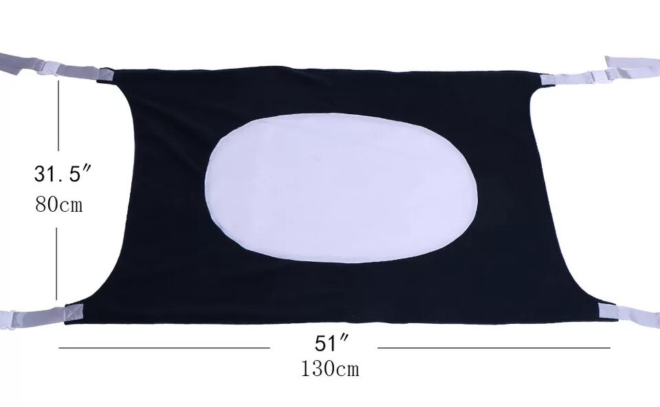 Grensoverschrijdende explosieverhoging ventilatiegaas opvouwbaar wascomfort babyhangmat: Zwart