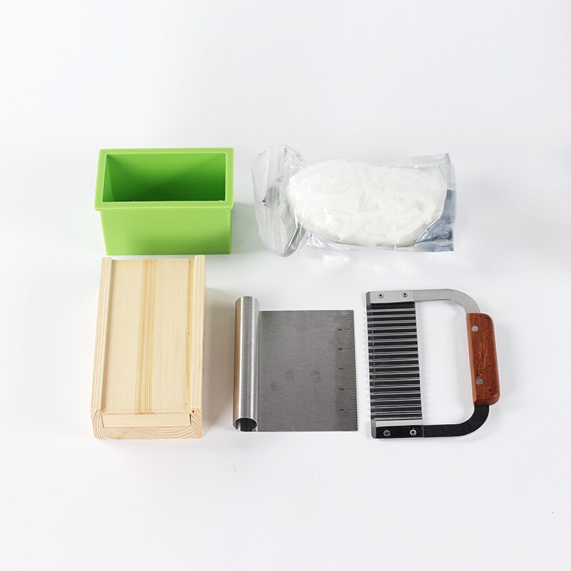 Full DIY Soap Making Supplies kit,Small Silicone Soap Molds ,Wood Soap Beveler Planer,2 Pcs Soap Cutter ,Soap Base