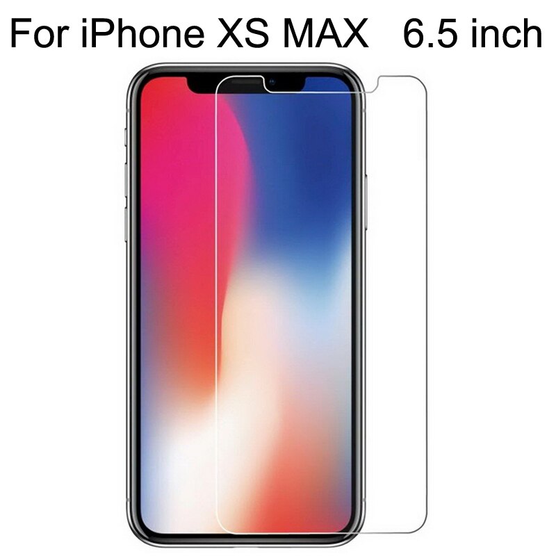 Tempered Glass for iPhone 6 6S Screen Protector for iPhone 7 Plus Glass Film for iPhone 8 plus X SE 5 5S Tough Protection 4 4S: iPhone XS Max