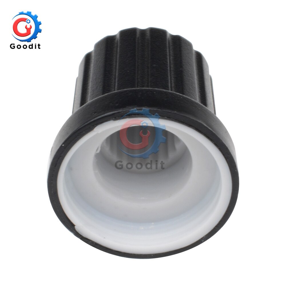 WH148 5Pcs/lot 1K 10K 20K 50K 100K 500K Ohm 15mm 3 Pin Linear Taper Rotary Potentiometer Resistor for Arduino with AG2 White cap