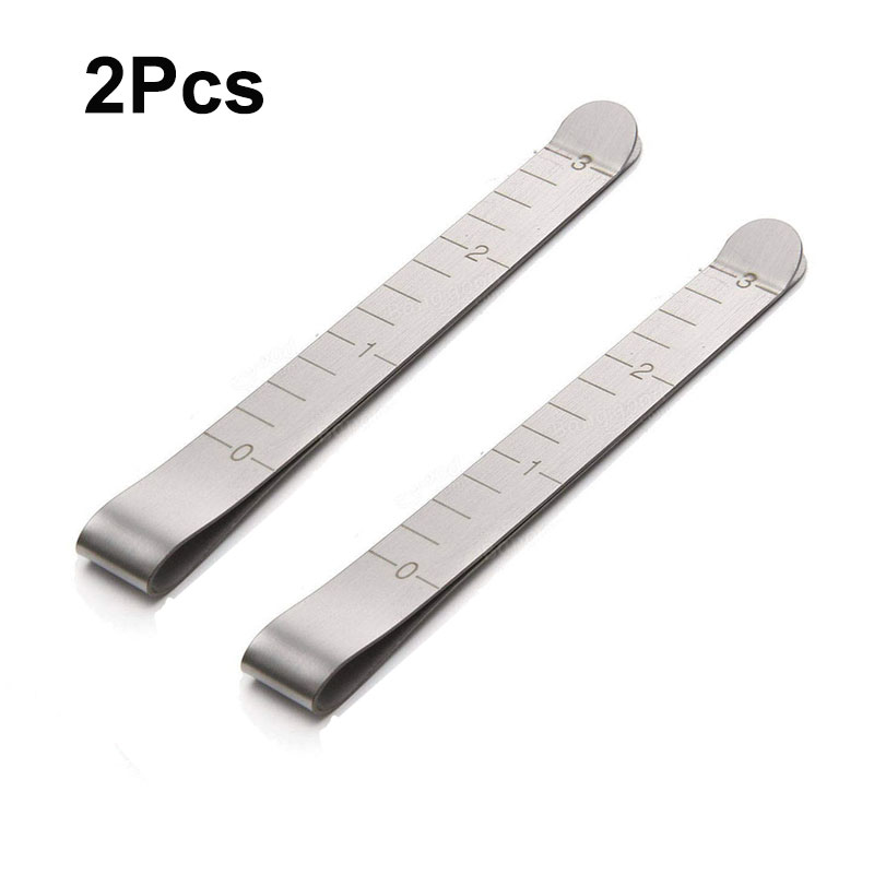 5Pcs Stainless Steel Sewing Clips Hemming Clips Marking Accessories 3 inches Measurement Quilting Ruler Supplies: 2Pcs