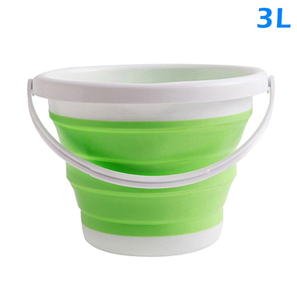 10L opvouwbare plastic emmer - opvouwbare ronde kuip - draagbare wateremmer voor het