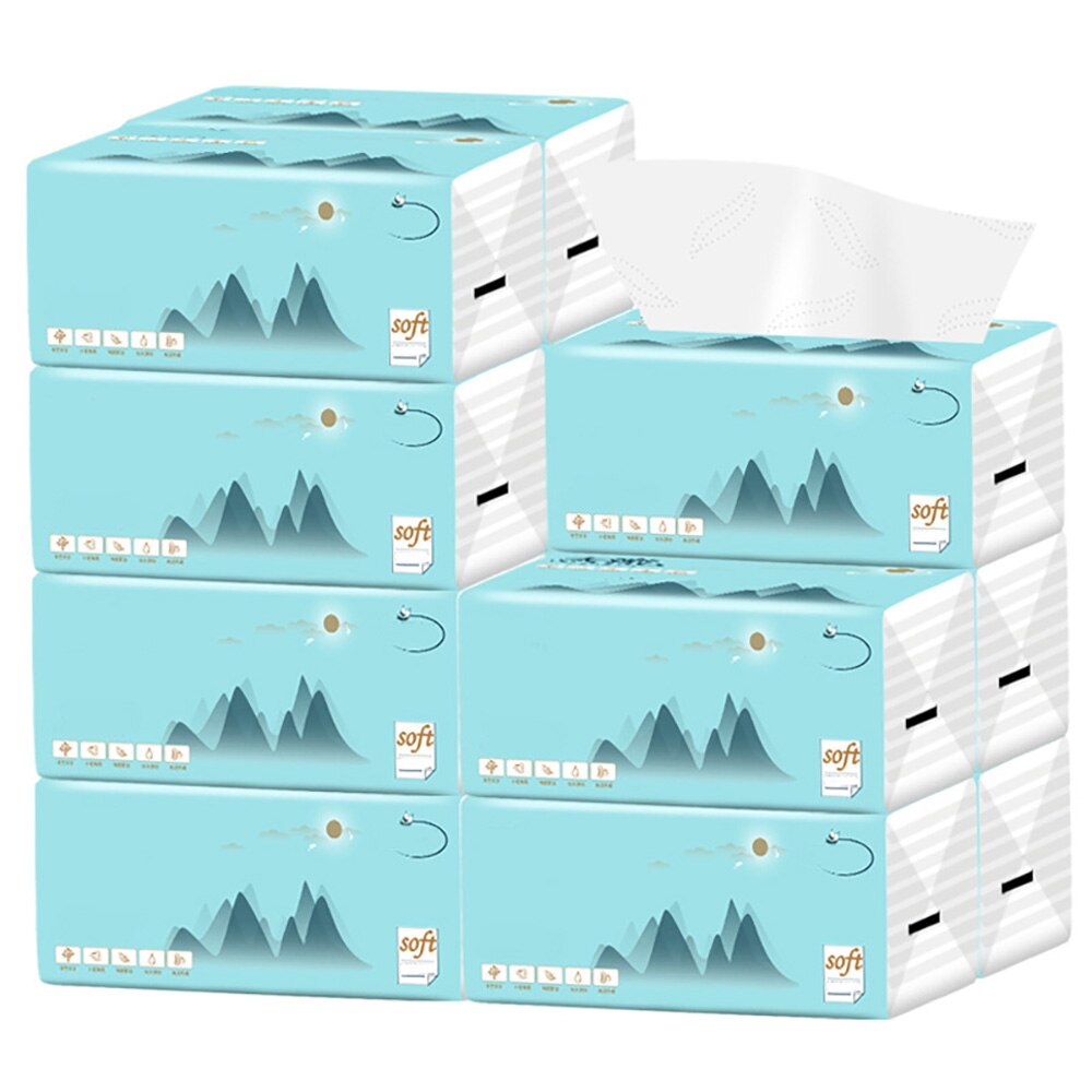 10 Packs Paper Household Paper Napkins Facial Tissues Baby Paper For Home Office Restaurants for Health Tissue Fast