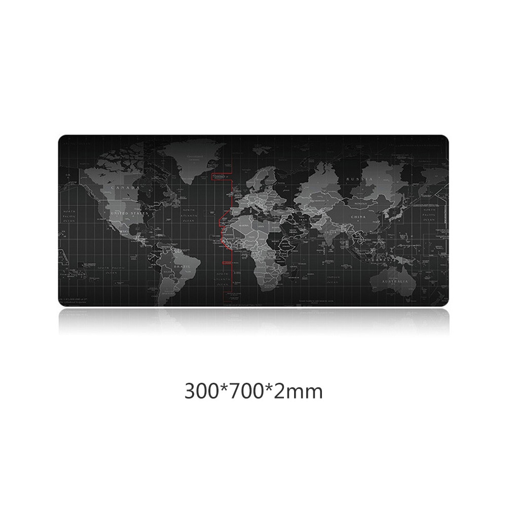 Gaming Mouse Pad Large Mouse Pad Big Mouse Mat Computer Mousepad Carved World Map Mause Pad Desktop Keyboard Mat Cushion XXL XL: 70 x 30 cm XXL