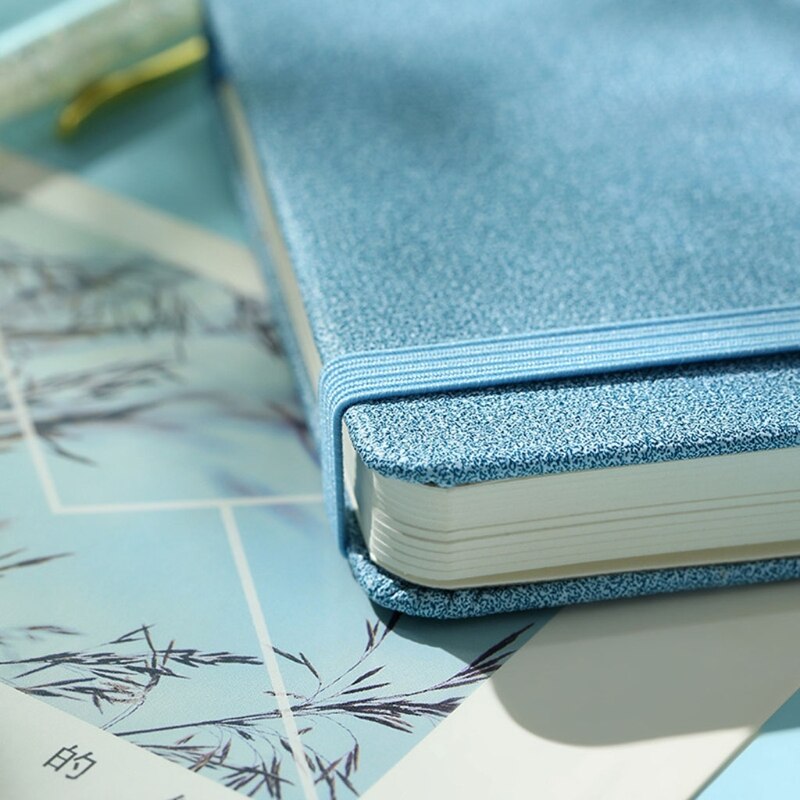 OOTDTY Portable PU Leather Cover Diary Book Paper Vocabulary Notebook English Word Notepad Hand Memo Book School Supplies