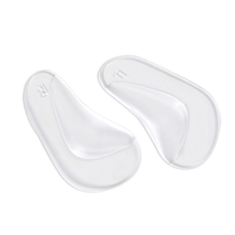 1Pair Arch Orthotic Support Insole Foot Plate Flatfoot Corrector Shoe Cushion Foot Care Insert Insoles Silicone Gel: Transparent L