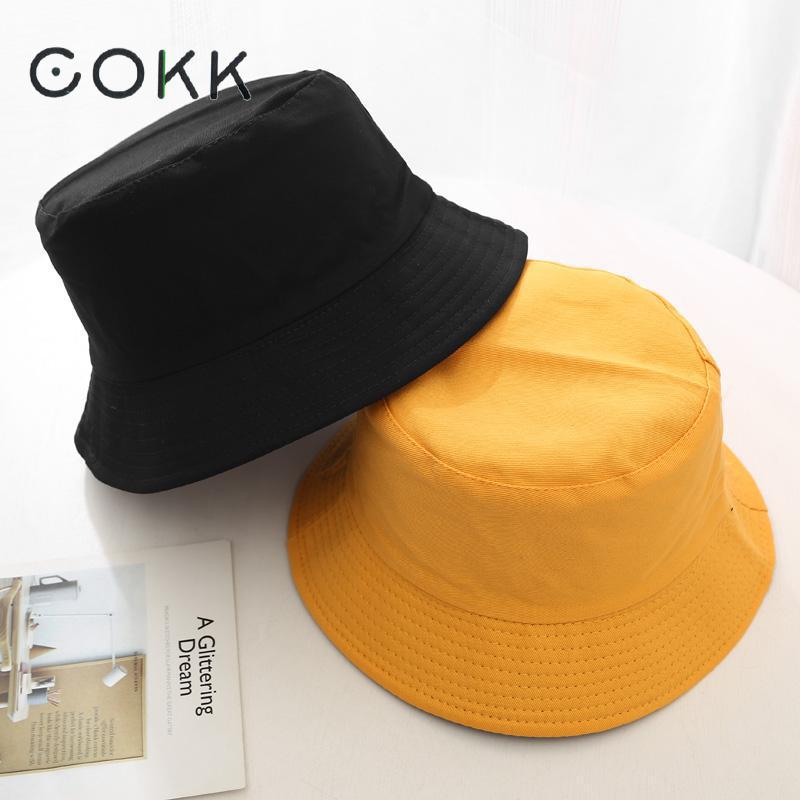 Cokk sommer sammenleggbar bøtte lue unisex kvinner utendørs solkrem bomull fiske jakt cap herre servant chapeau solbeskyttelse hatter