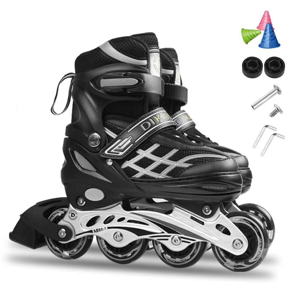 Adjustable Illuminating Inline Skates with Light Up Wheels for Kids and Youth Inline Skates for Girls Boys