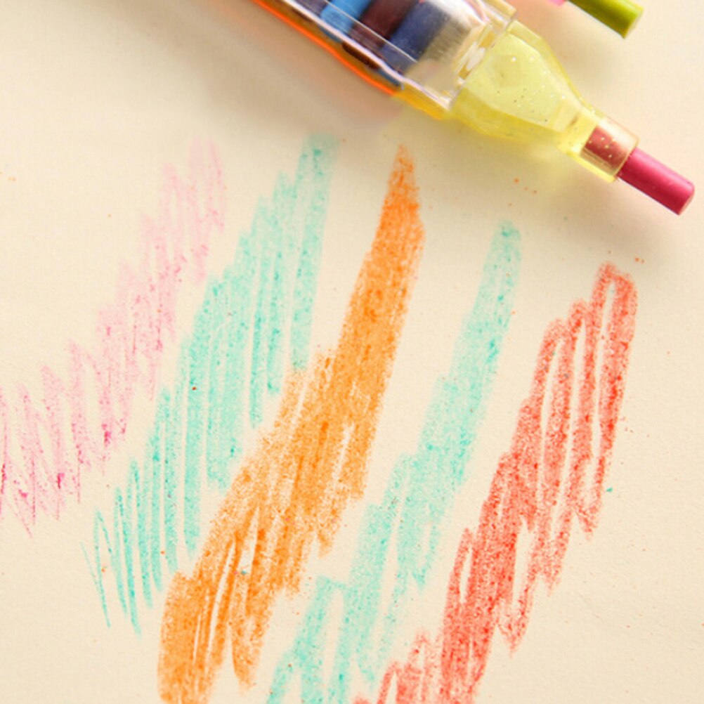 1 Juego de lápices de colores nuevos 20 lápices de colores Pop Up lápices de dibujo Graffiti de crayones para niños lápices para colorear de pasteles de óleo pluma