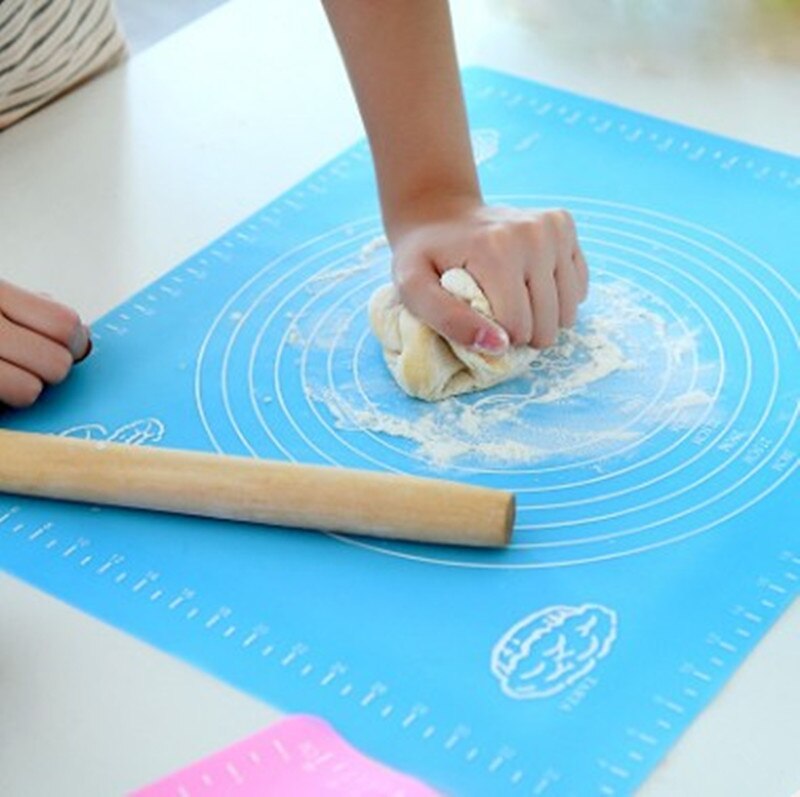 Ex-Grote Siliconen Bakken Mat Voor Oven Schaal Rolling Deeg Mat Bakken Rolling Fondant Gebak Mat Non-stick bakvormen Koken Gereedschap