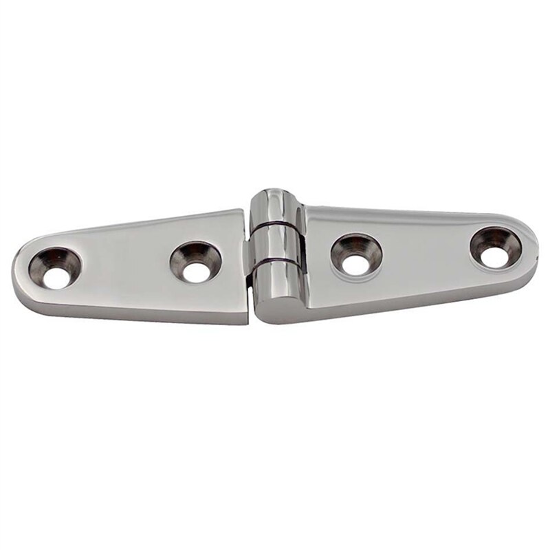 2 Stuks Rvs 316 Marine Boot Band Scharnieren Met 4 Gaten Zware Spiegel Polish Deur Strap Scharnier Accessoires