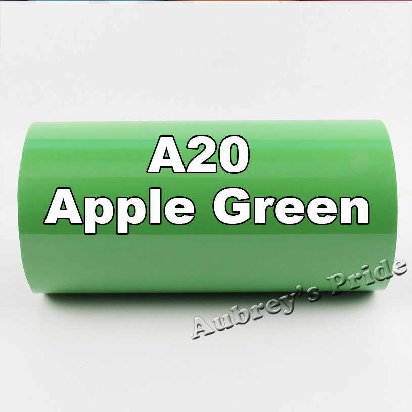 30cmx100cm (12&quot;x40&quot;) PVC Heat Transfer Vinyl Heat Press Machine Cutting Plotter Cutter T-shirt DIY Foil Film Paper: Apple Green