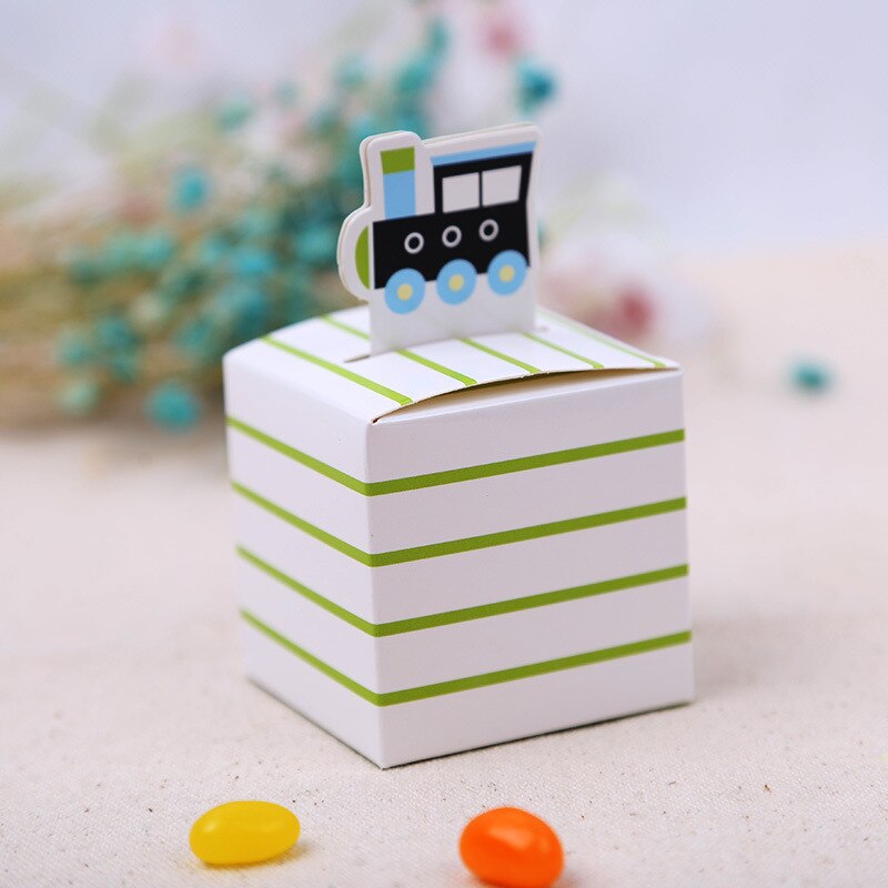 12 Stuks "Baby On Board! "Pop-Up Zeilboot Baby Candy Box Blue Birthday Party Baby Shower Decoraties Kids Favor Box: MULTI