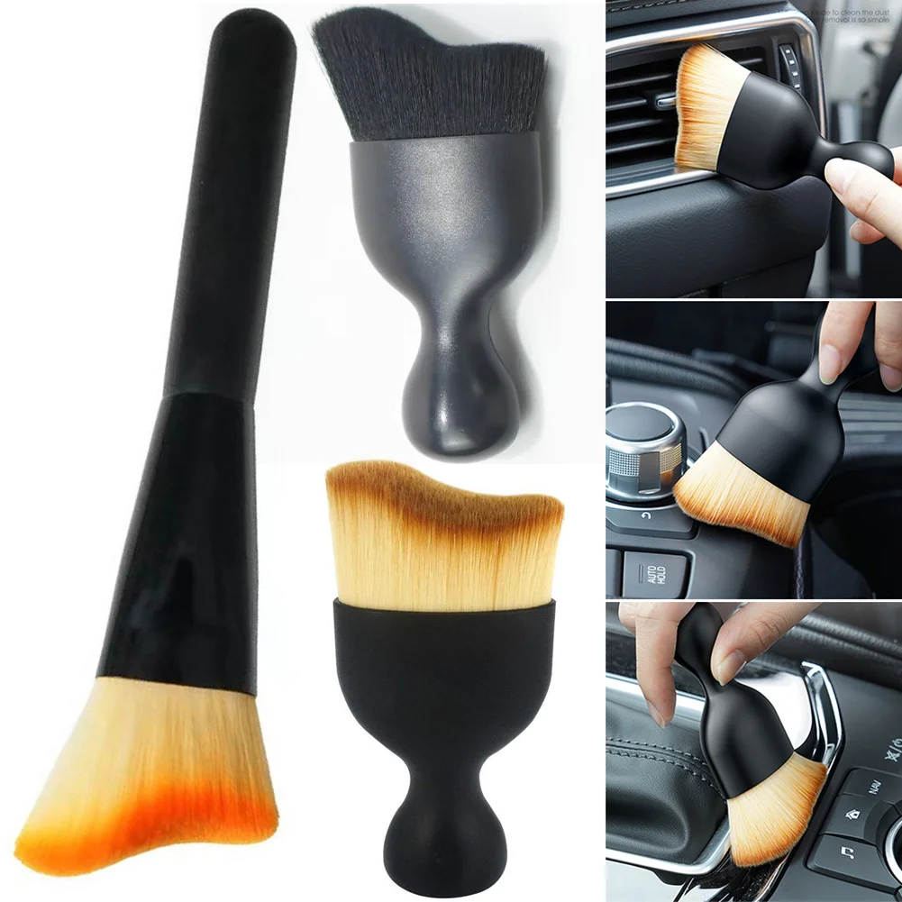 Cepillo de limpieza de coche, herramienta de limpieza Interior, cepillo Artificial para coche, polvo de grietas, productos para coche, cepillo suave de limpieza de salida de aire