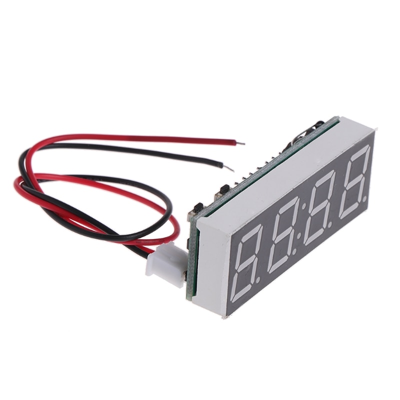 Orologio termometro voltmetro elettronico 12V 5-24V per modulo tenere sotto controllo portato auto auto lungo 50 mm larghezza 19 mm spessore 14 mm