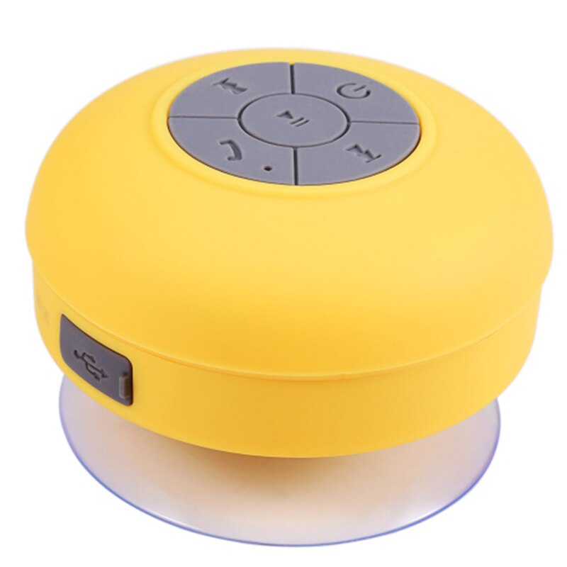 Draadloze Draagbare Bluetooth Luidspreker Waterdicht Bluetooth Douche Speaker voor iPhone MP3 Handenvrij Auto Draagbare Speaker: Yellow