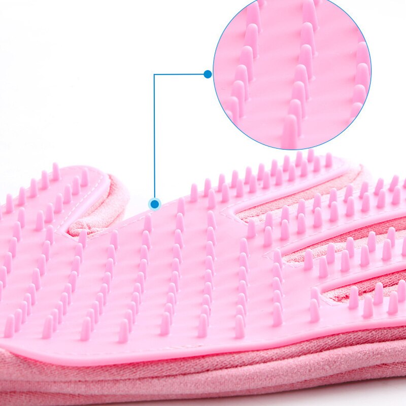 Huisdierhandschoen voor katten, verzorgingshandschoen voor katten, borstel voor het verwijderen van haar, handschoenen voor honden, bad, reiniging, massage, ontharingsborstel voor katten