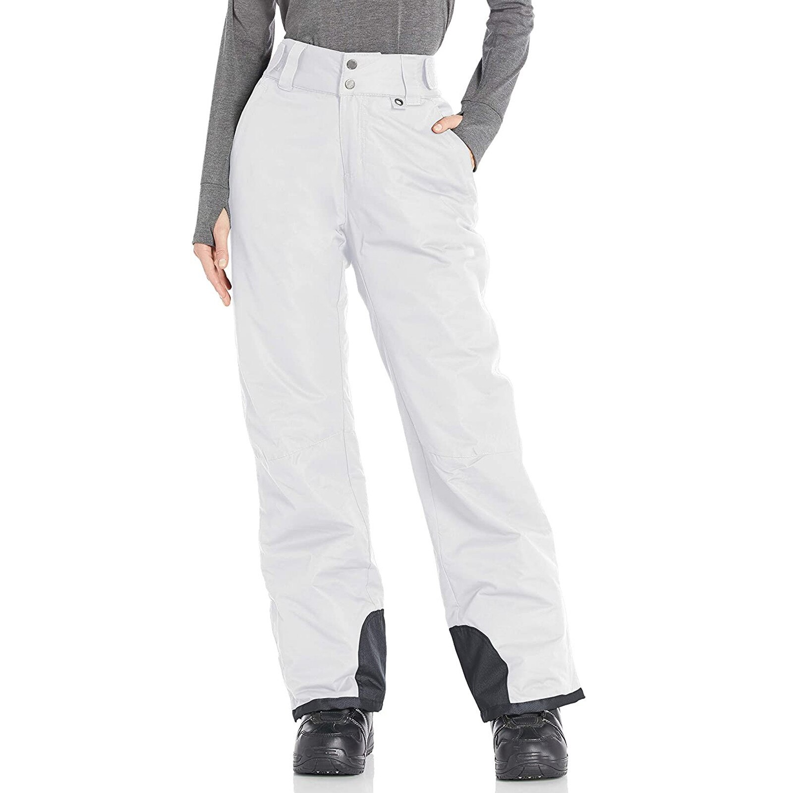 Ski Broek Vrouwen Outdoor Geïsoleerde Winddicht Waterdicht Warm Paar Sneeuw Broek Winter Ski Snowboard Broek: WH / M