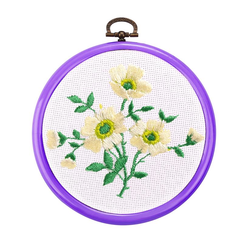 8 Colors Embroidery Thread Gradient Colors Floss Cross Stitch Kit Premium Rainbow DIY Threads Crafts Cotton Sewing Skein