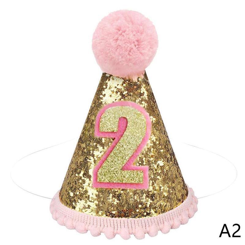 Baby 1st födelsedag hatt mini party hatt barn första pojkar hatt födelsedag födelsedagsfest flickor hatt nyfödd nautisk filt  w7 a 1: A2