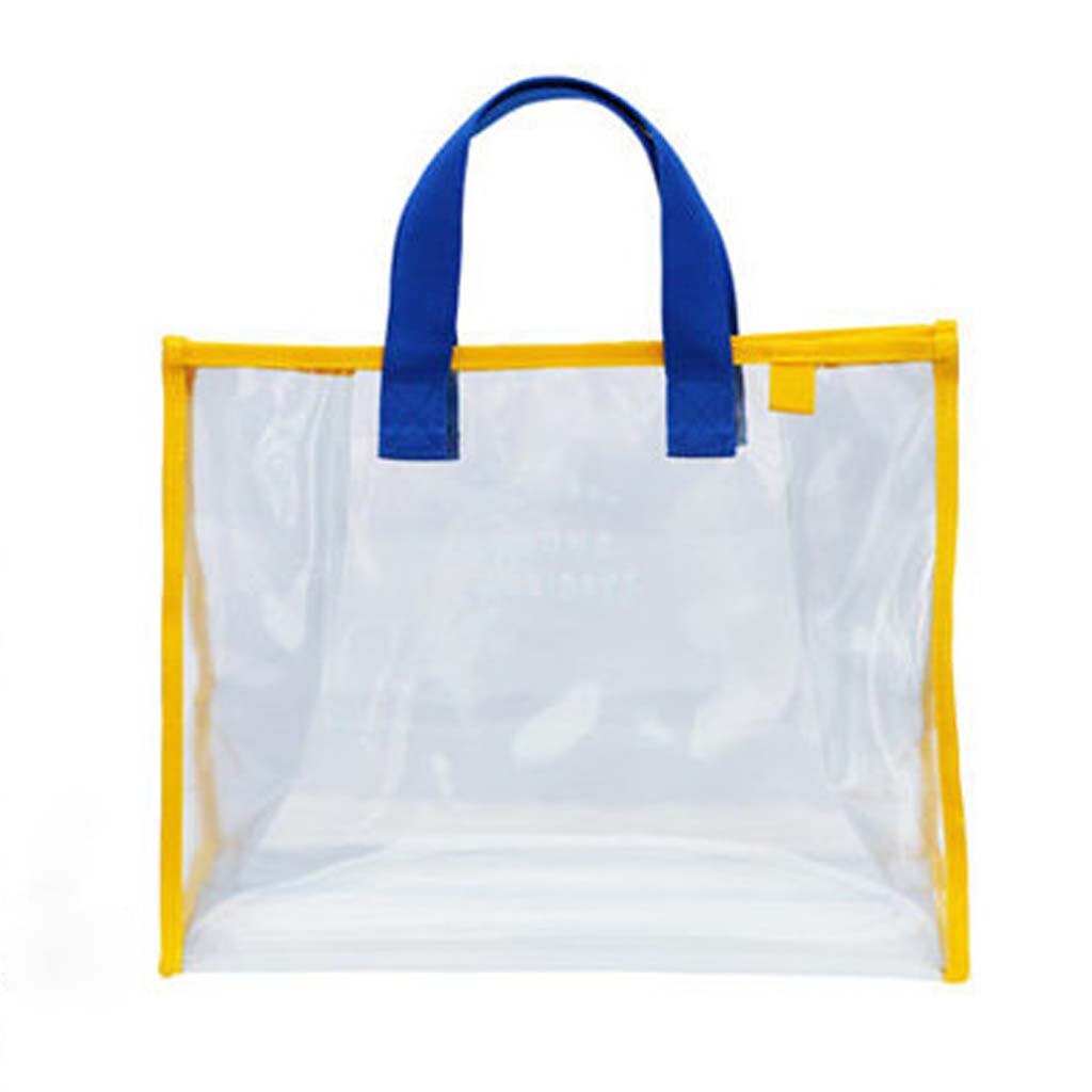 Spring Summer Fresh Summer Transparent PVC Swimming Bag Outdoor Travel Beach Travel climbing Handbag #YY: Default Title