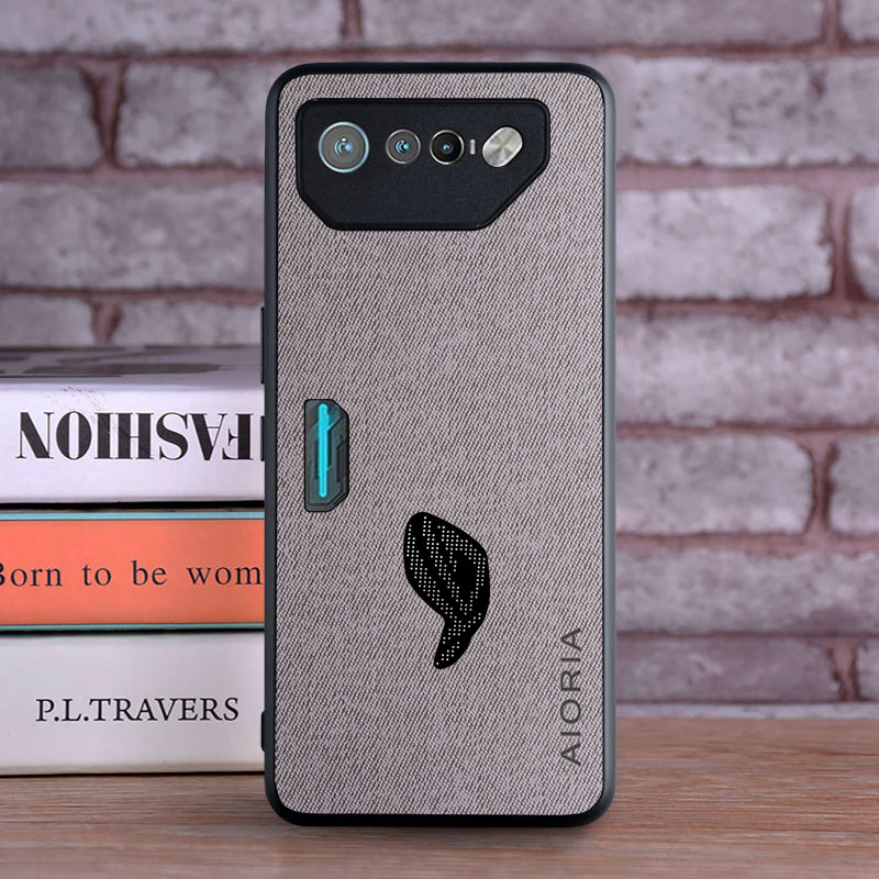 Hoesje Voor Asus Rog Telefoon 7 Coque Luxe Textiel Lederen Zachte Funda Telefoonhoes Voor Asus Rog Telefoon 7 Case Capa