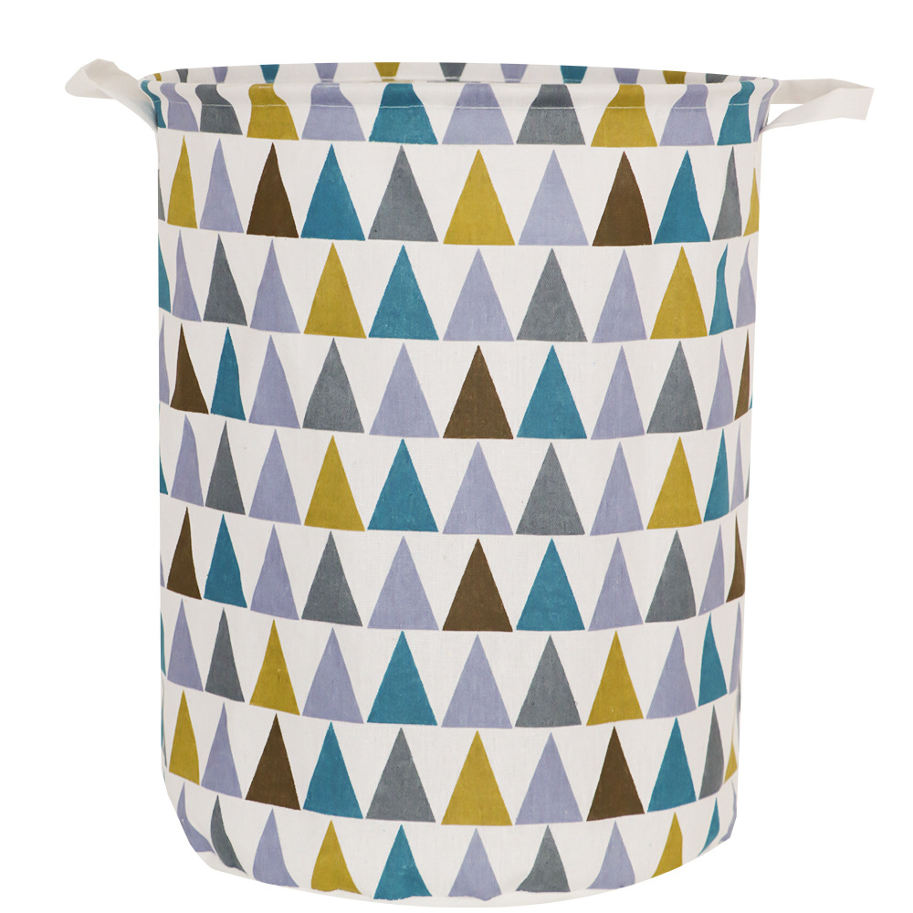 Household Canvas Foldable Dirty Clothes Basket Large Capacity Portable Laundry Storage Bags with Drawstring Mesh Dustproof Cover: 33X42cm A-02