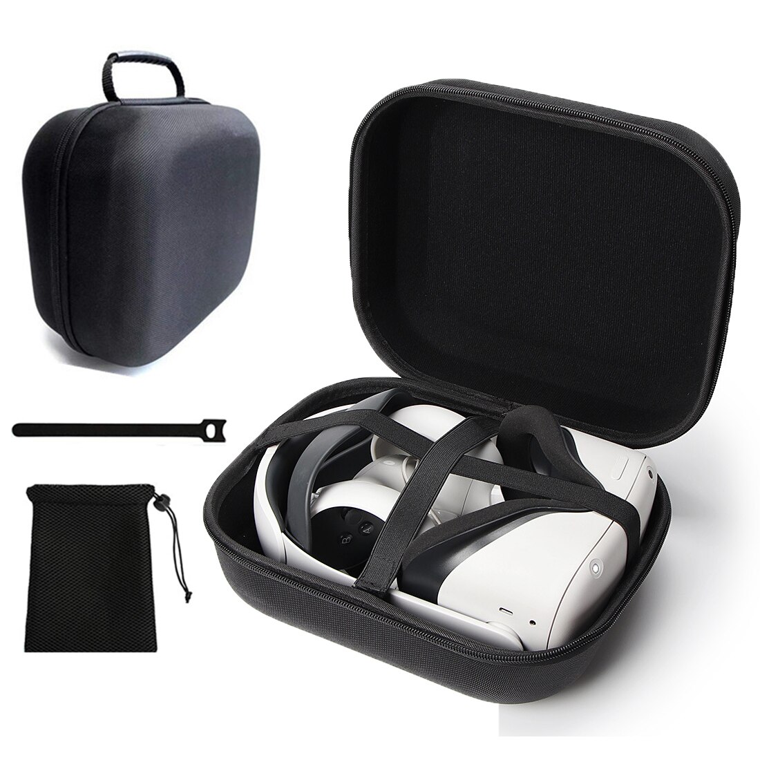 Bolsa de almacenamiento EVA a prueba de golpes, funda protectora portátil, Maleta de transporte para Oculus Quest 2 Quest 1, sistema de realidad Virtual Acc