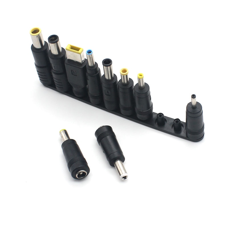 Anpwoo 10 stk/sæt universal til notebook laptop dc strømoplader forsyning adapter spidser stik stik til stik opladning