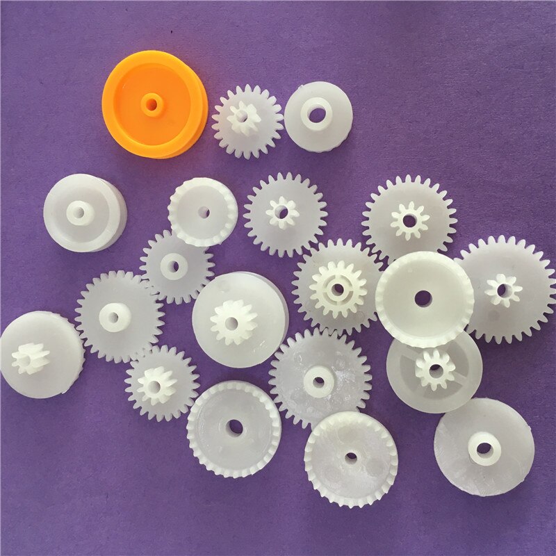 Kit d'engrenages en plastique bricolage | 60 pièces K012Y