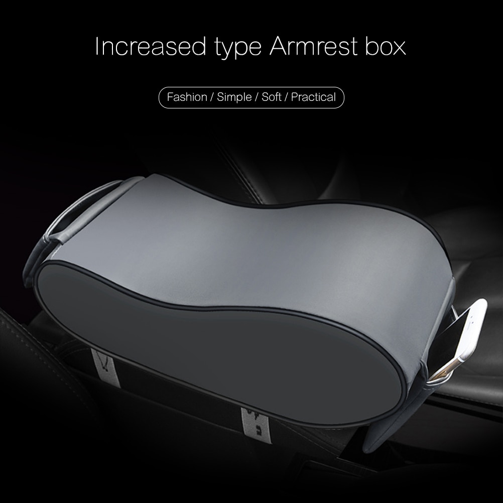 Car Central High-Rise Armrest Box Elbow Support Men And Women Hand-Held Box Mat (Gray)